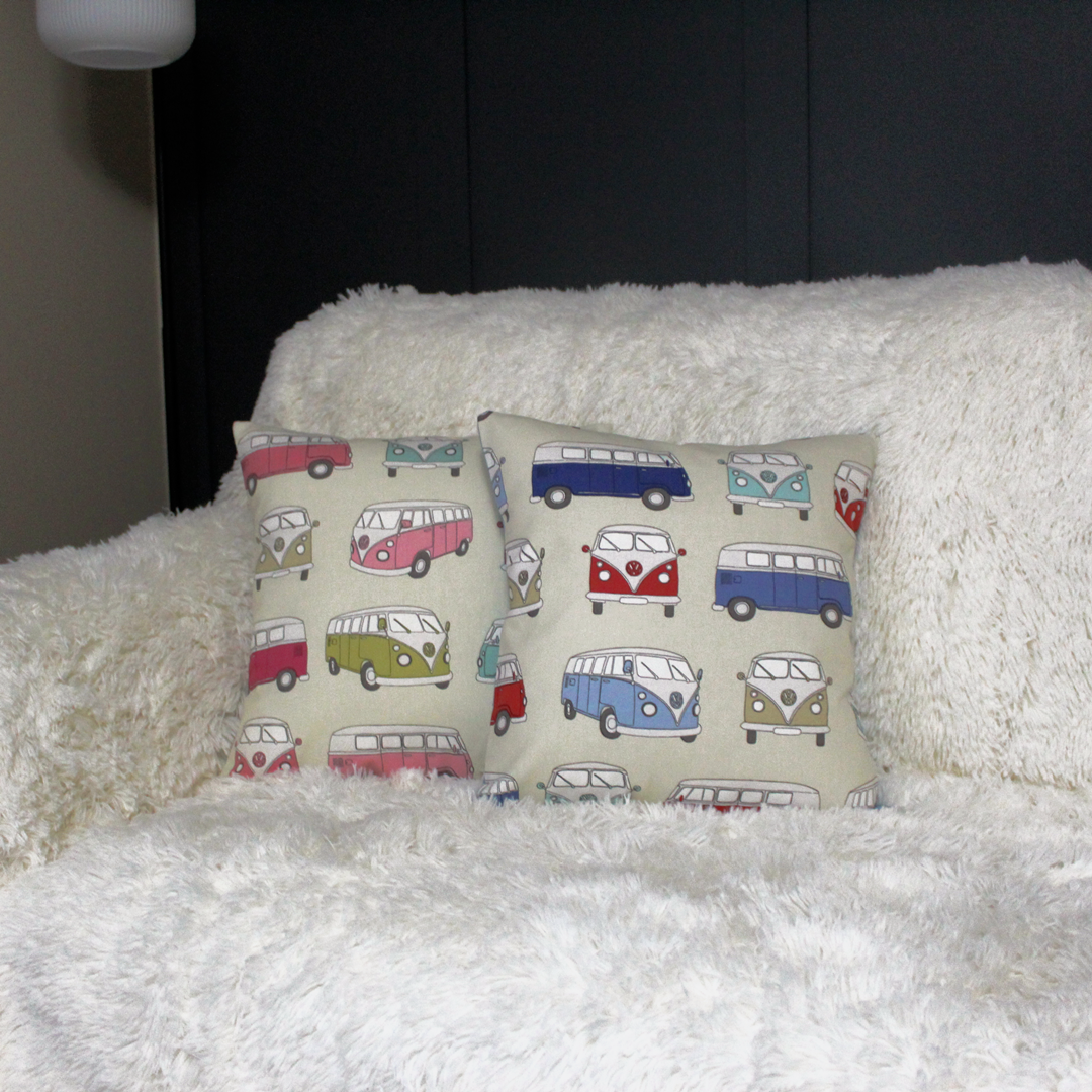 VW Camper Cushion - Blue