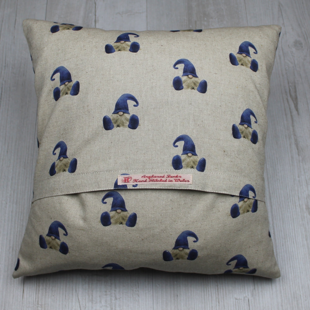 Whimsical Gnome Cushion – Available in Red, Green, Blue &amp; Grey