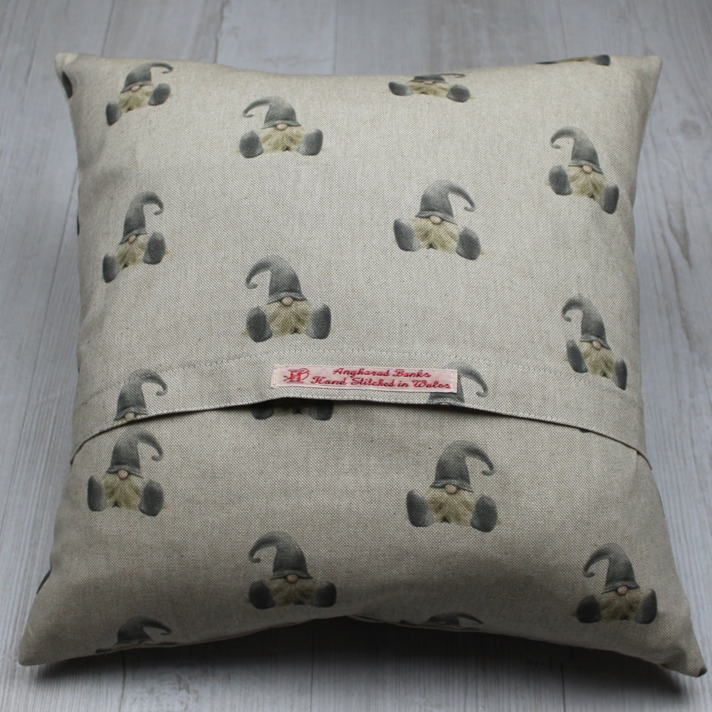 Whimsical Gnome Cushion – Available in Red, Green, Blue &amp; Grey