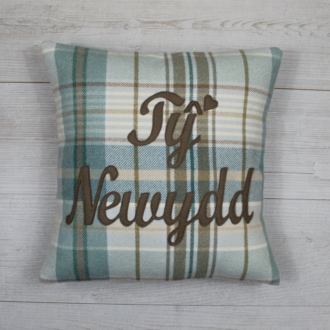Ty Newydd Tartan Cushion