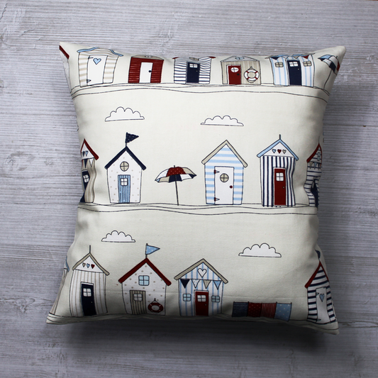 Beach Huts Cushion