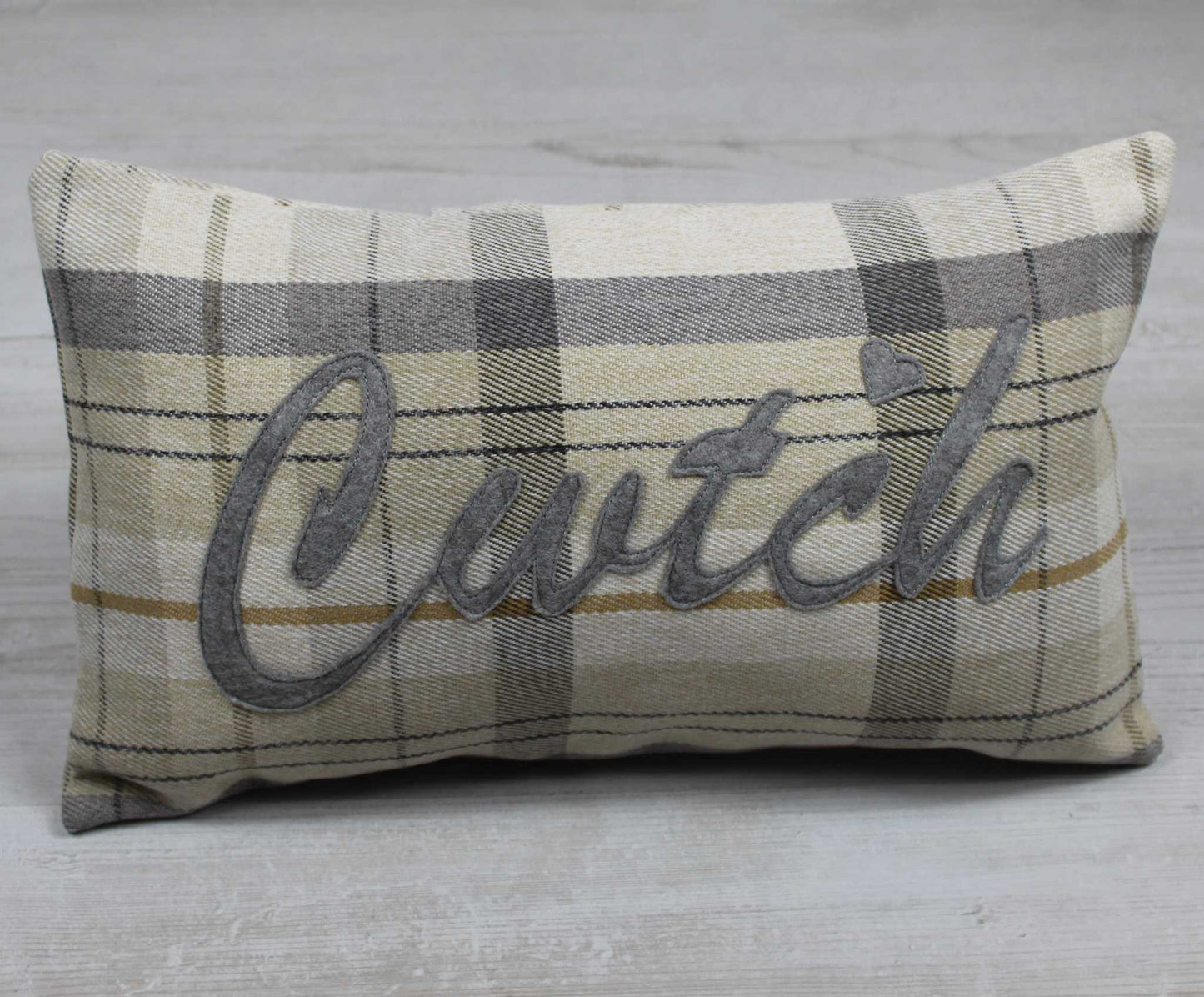 Tartan Cwtch Cushion / Cwtsh Cushion