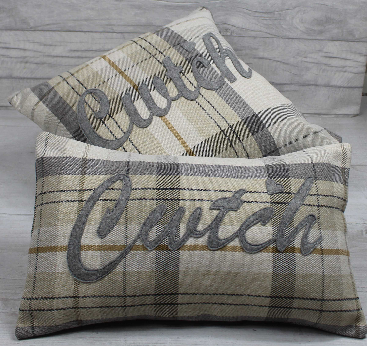 Tartan Cwtch Cushion / Cwtsh Cushion