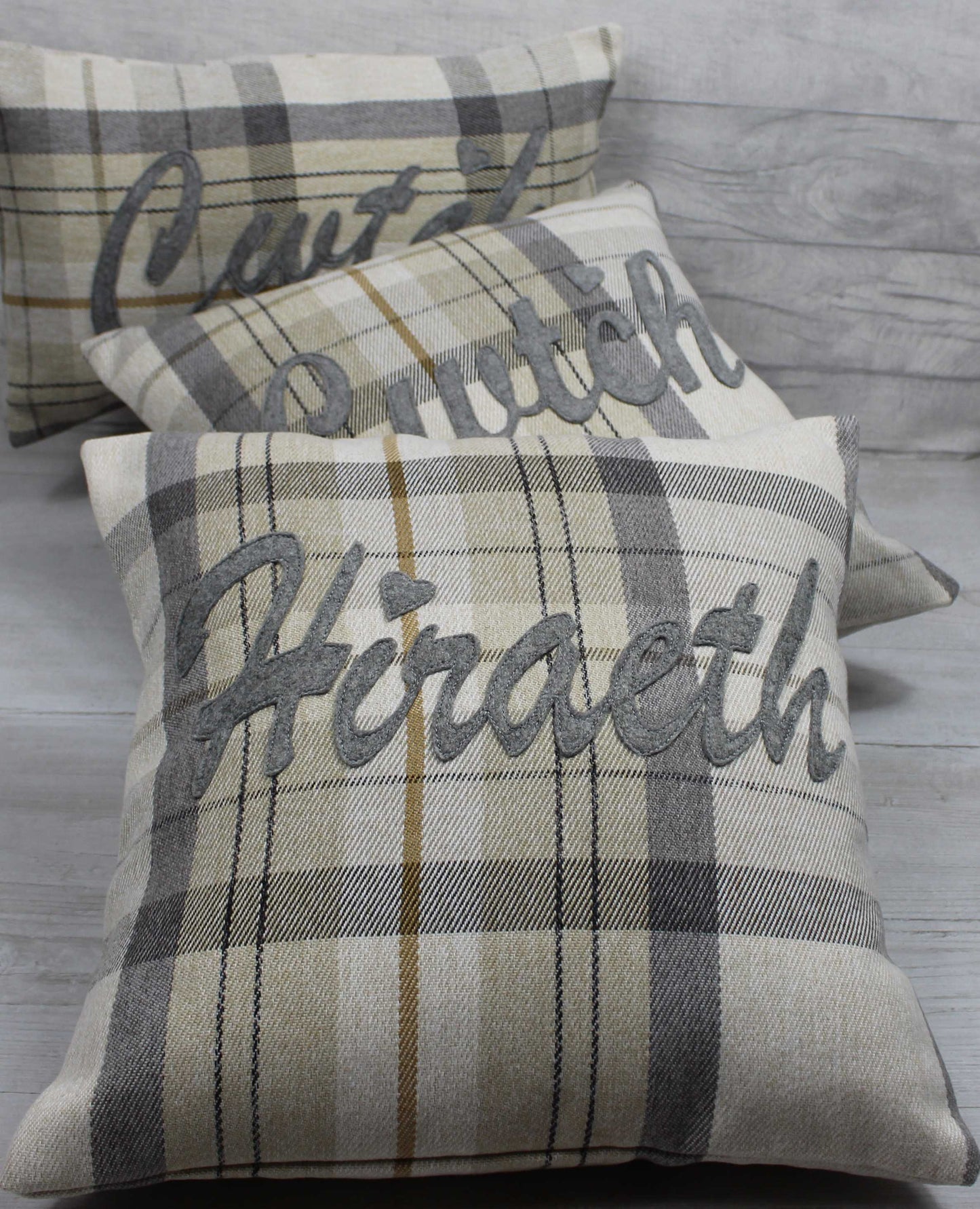 Tartan Cwtch Cushion / Cwtsh Cushion