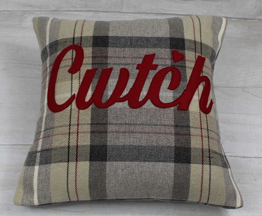 Tartan Cwtch Cushion / Cwtsh Cushion