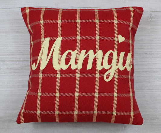 Tartan Mamgu Cushion / Grandmother Cushion