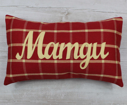 Tartan Mamgu Cushion / Grandmother Cushion