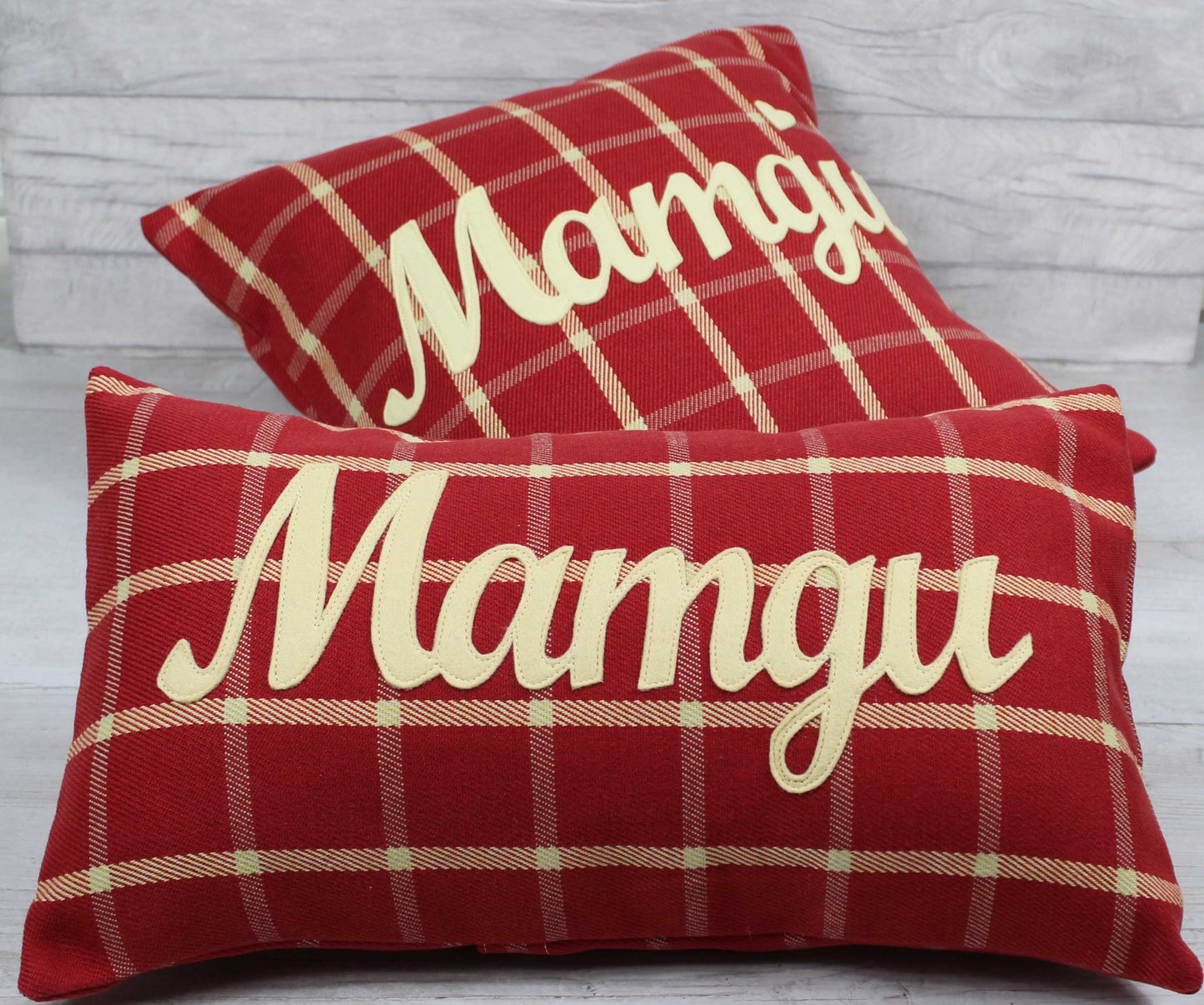 Tartan Mamgu Cushion / Grandmother Cushion