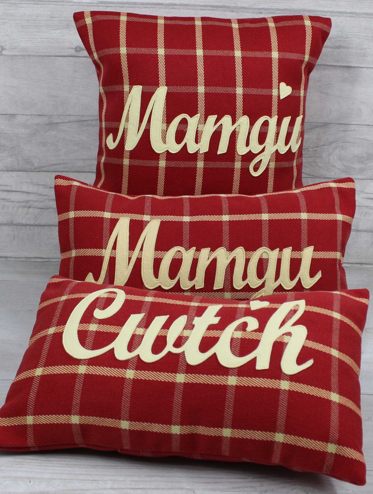 Tartan Mamgu Cushion / Grandmother Cushion