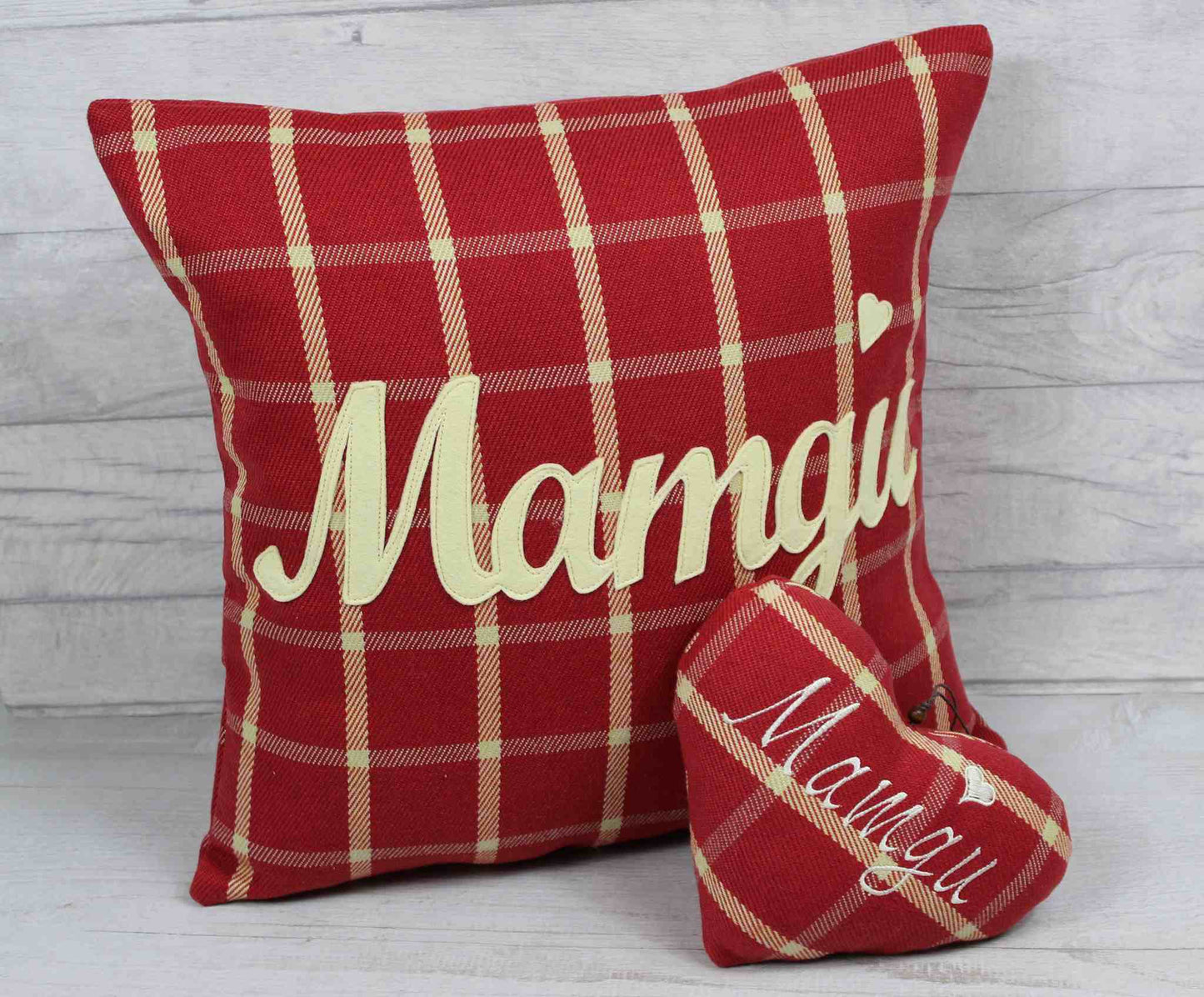 Tartan Mamgu Cushion / Grandmother Cushion