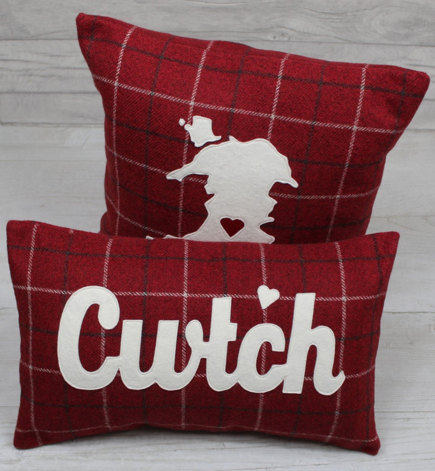Tartan Map of Wales Cushion / Cymru Cushion
