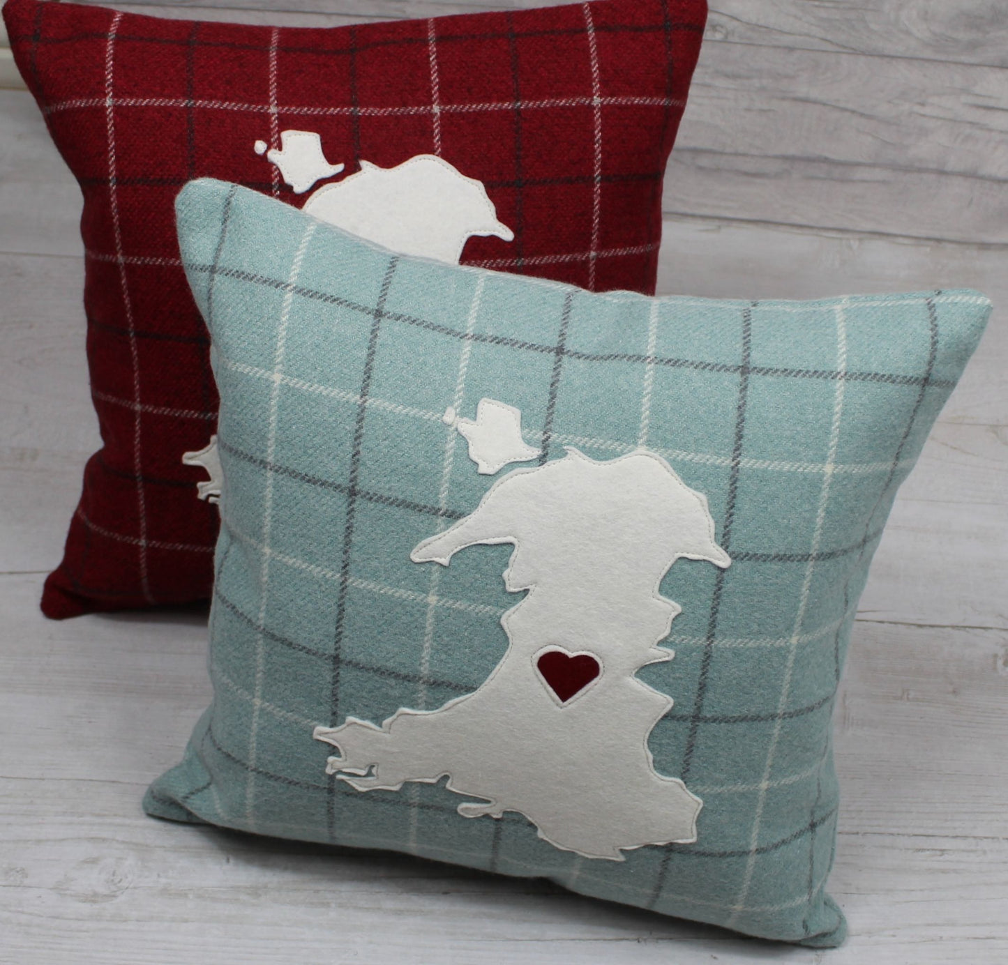 Tartan Map of Wales Cushion / Cymru Cushion