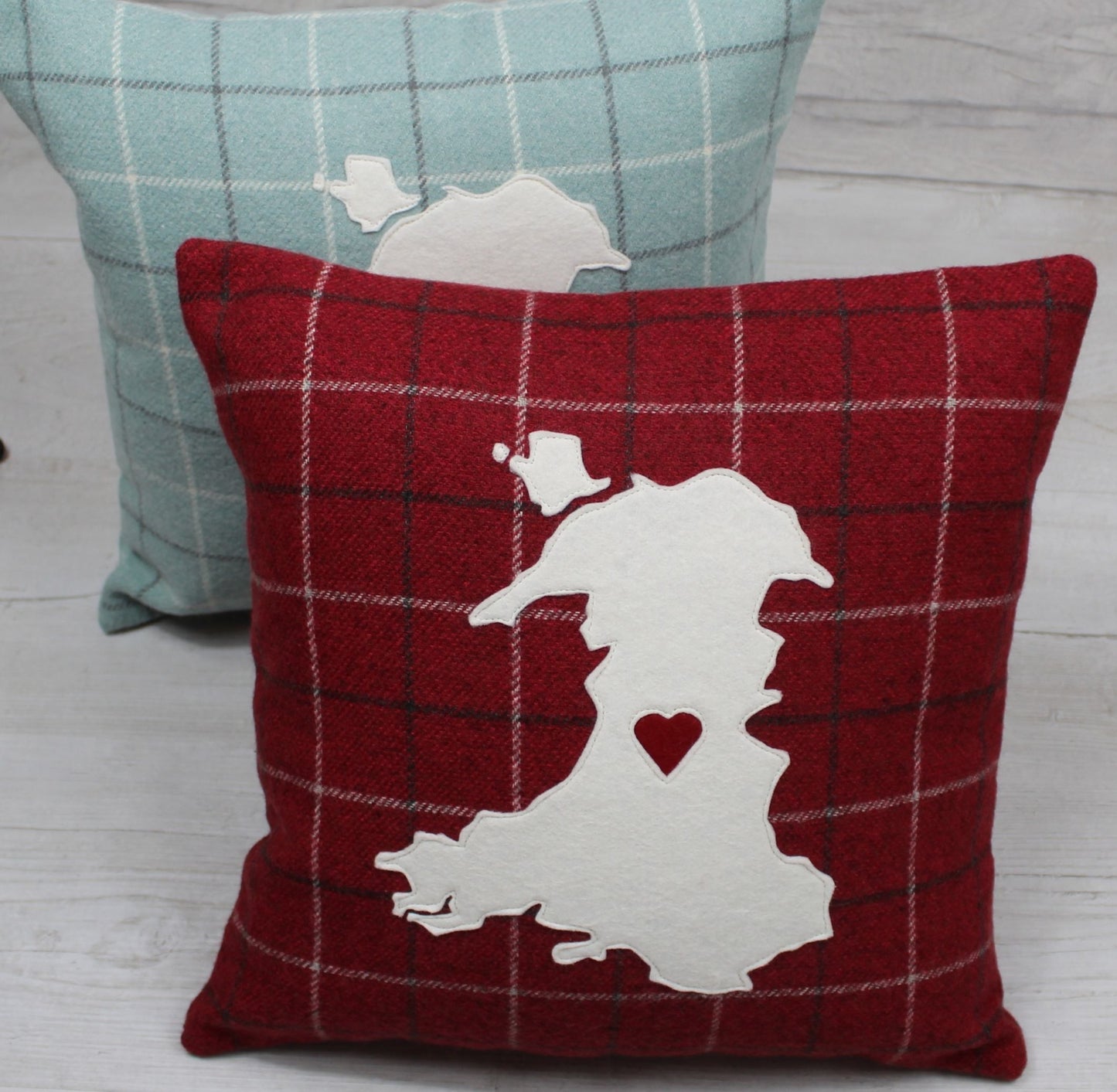 Tartan Map of Wales Cushion / Cymru Cushion