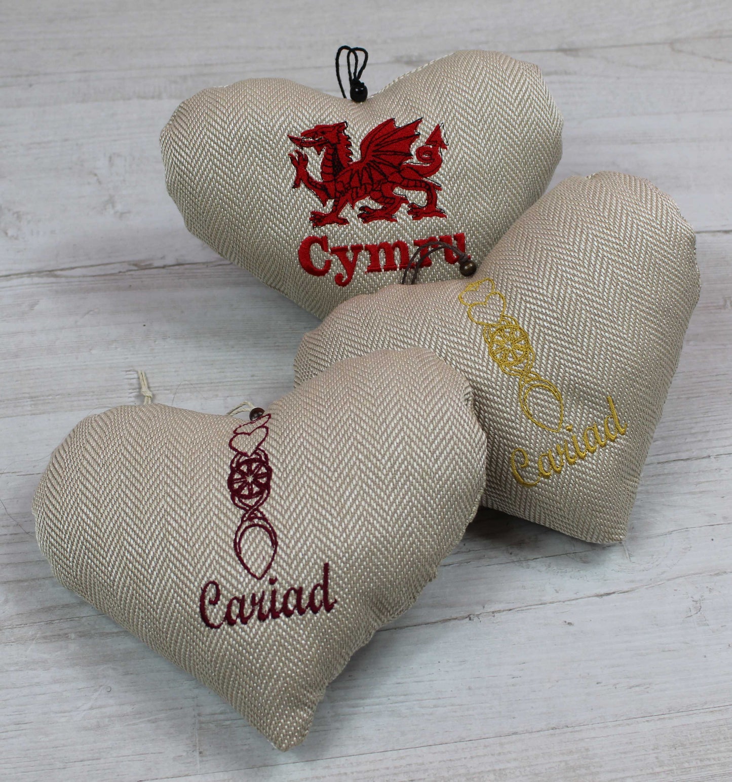 Welsh Love Spoon Heart (Deep Red)