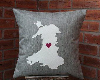 Map of Wales Cushion/ Cymru Cushion